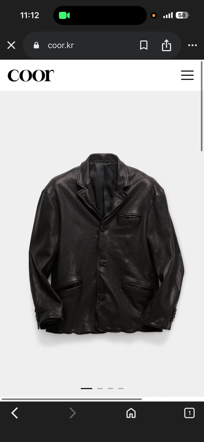 쿠어 레더자켓 상품이미지1