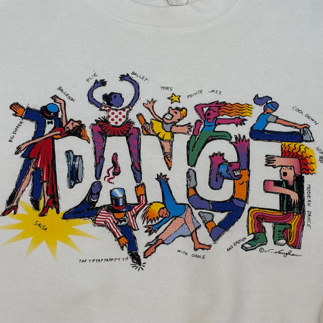 90s USA 미국 빈티지 DANCE 아트로고 맨투맨 상품이미지4