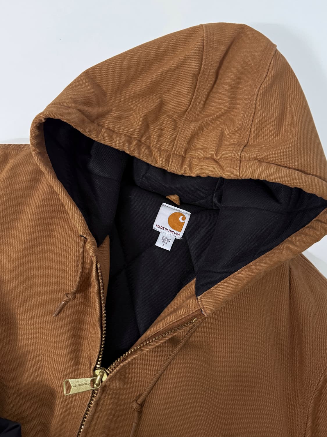 칼하트 오버핏 J140 브라운 액티브 자켓 상품이미지5
