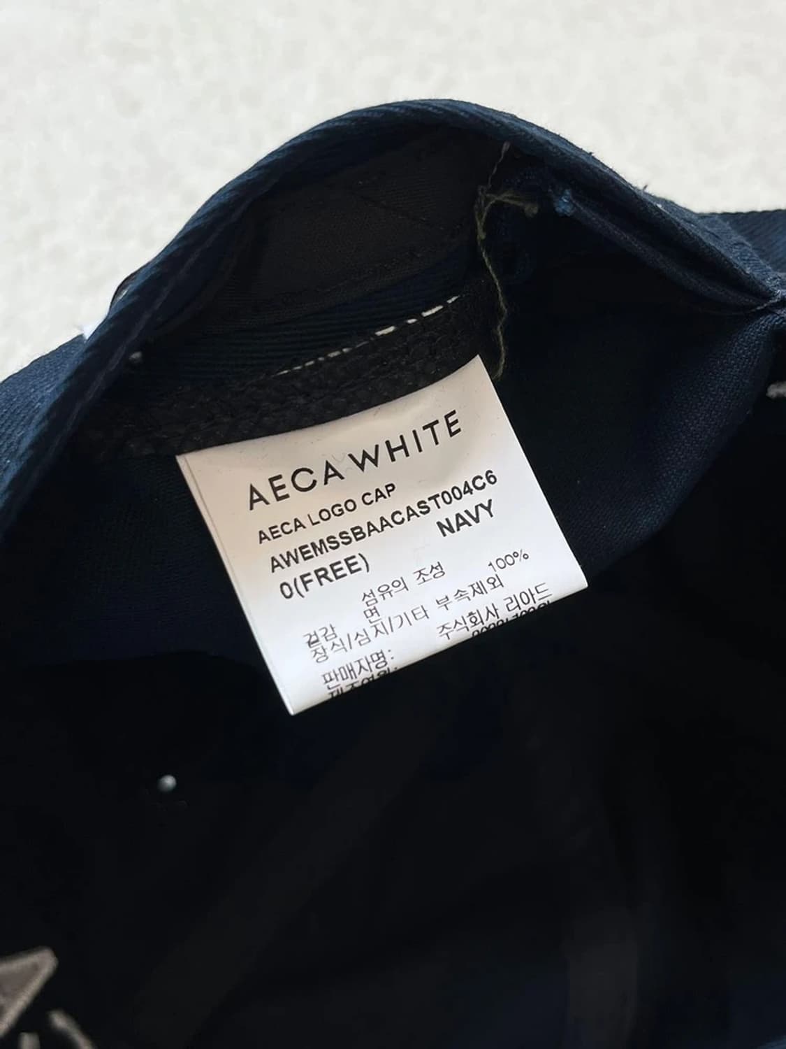 에이카 AECA 로고 시그니처 볼캡 모자 A1759 상품이미지9