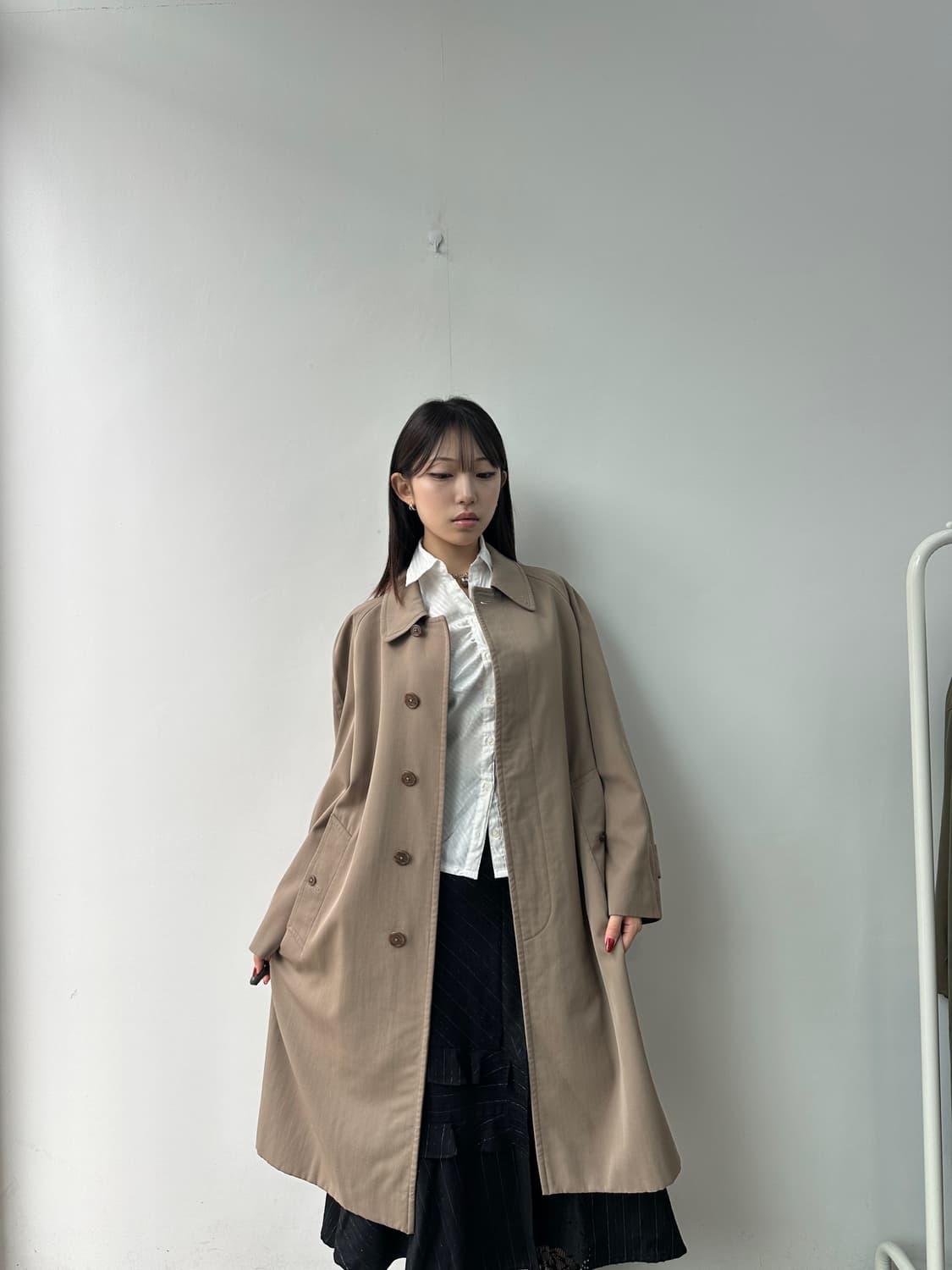 버버리 여성 베이지브라운 싱글 트렌치코트 상품이미지3