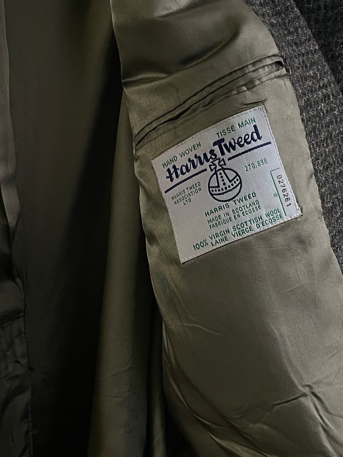 해리스 트위드 울 블레이저 상품이미지4