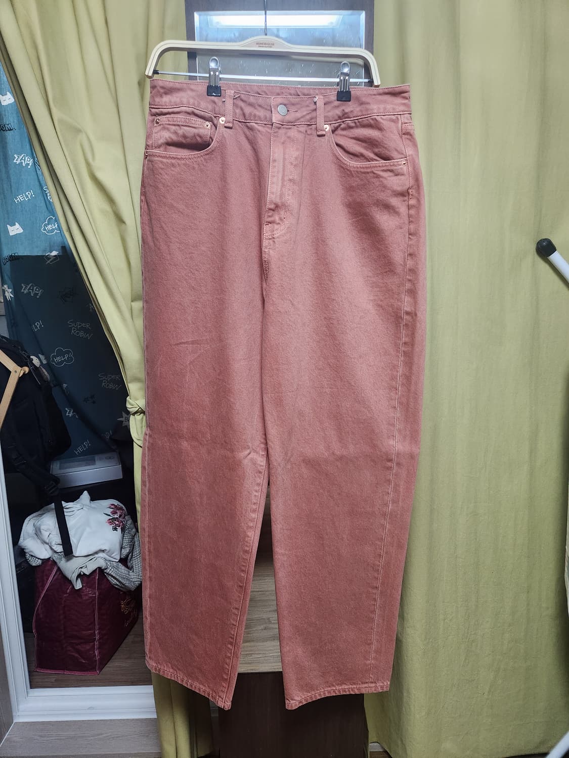 아웃스탠딩 핑크 데님 상품이미지1