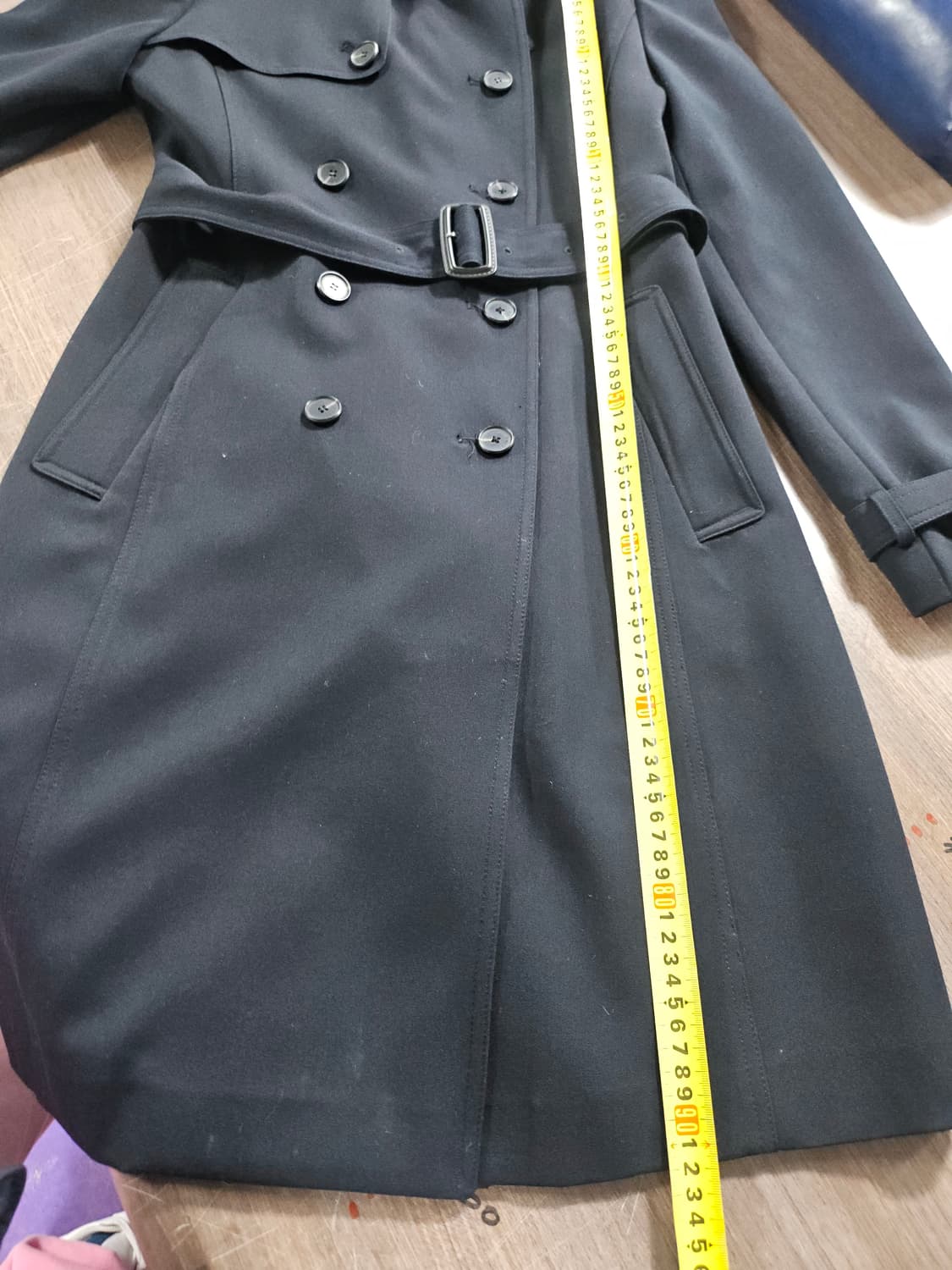 LINE 트렌치 코트 블랙  66 상품이미지7