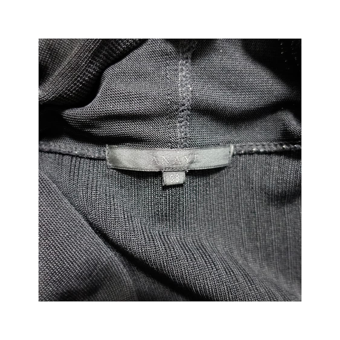 [38, 66 ]ANAYI  블랙 드레이프 가디건  상품이미지7