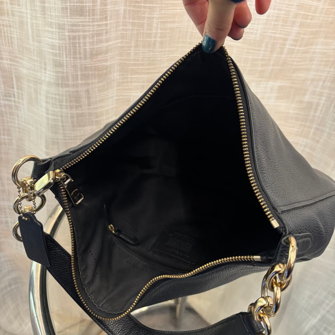 정품 코치 가죽 호보 숄더백     상품이미지7