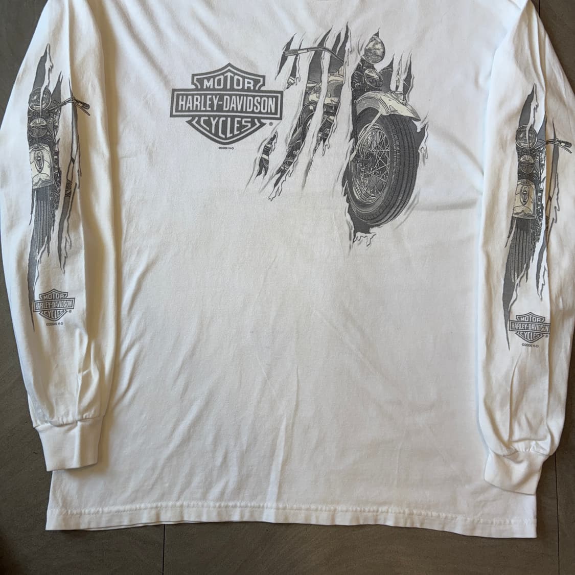미국 생산 할리데이비슨 롱슬리브 티셔츠 긴팔티 할리티 상품이미지4