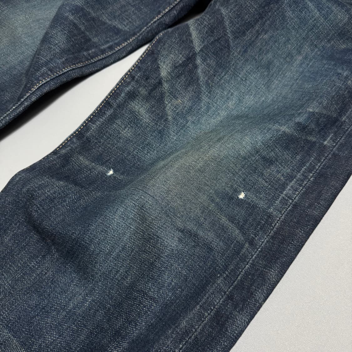 네이버후드 인디고블루 워시드 루즈 스트레이트 데님 팬츠 상품이미지7