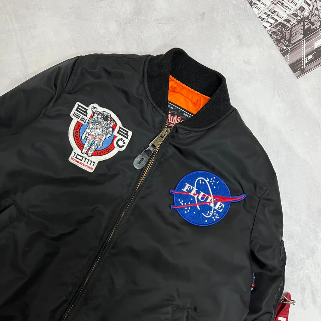플루크 MA-1자켓 블랙 항공점퍼 상품이미지3