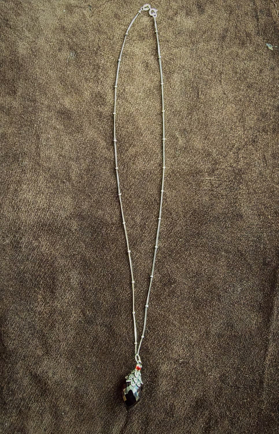 Silver925 red Cristal vintage nacklace 상품이미지4