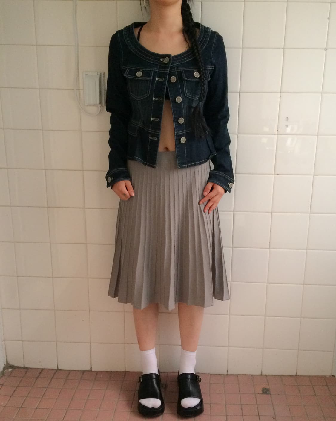 Line detail Denim jacket 상품이미지4