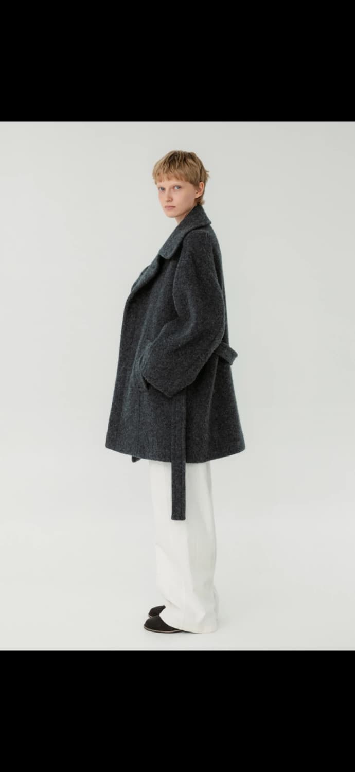 레이스 RRACE Cloud single overfit coat 챠콜 상품이미지2