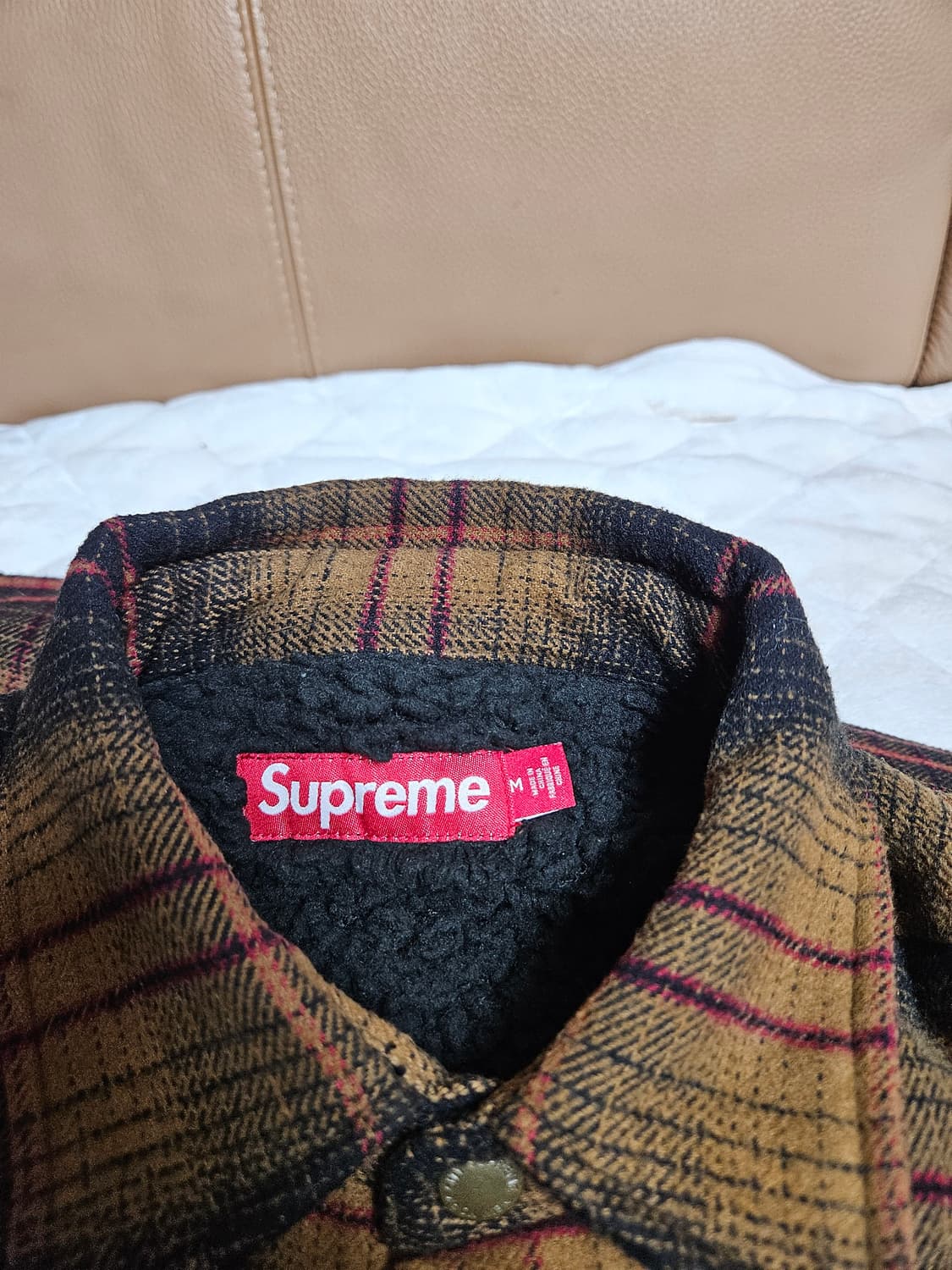 슈프림 라인드 플란넬 스냅 셔츠 자켓 23FW 상품이미지4