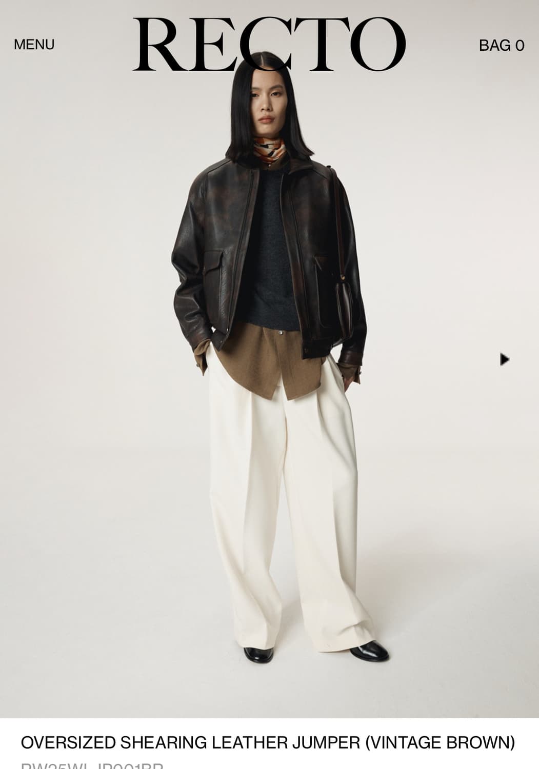 <구해요> 렉토 시어링 레더 자켓 여성용 상품이미지1