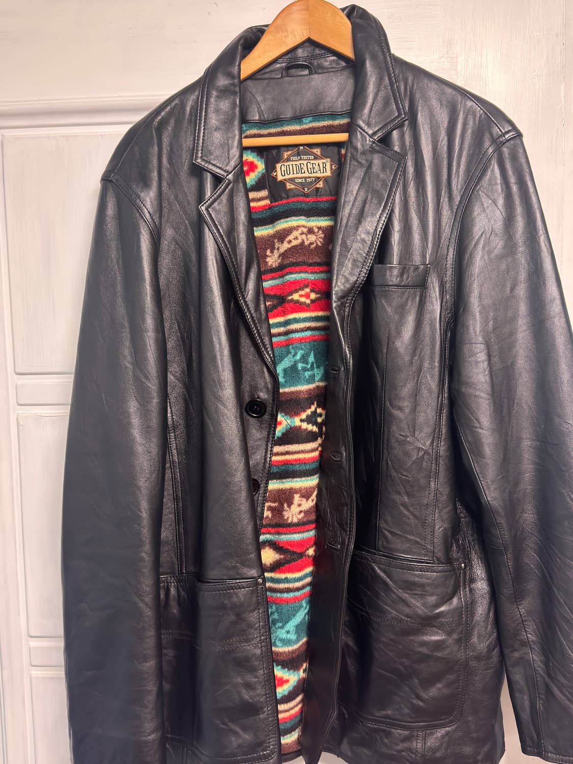 일본 빈티지 레더 자켓 상품이미지1