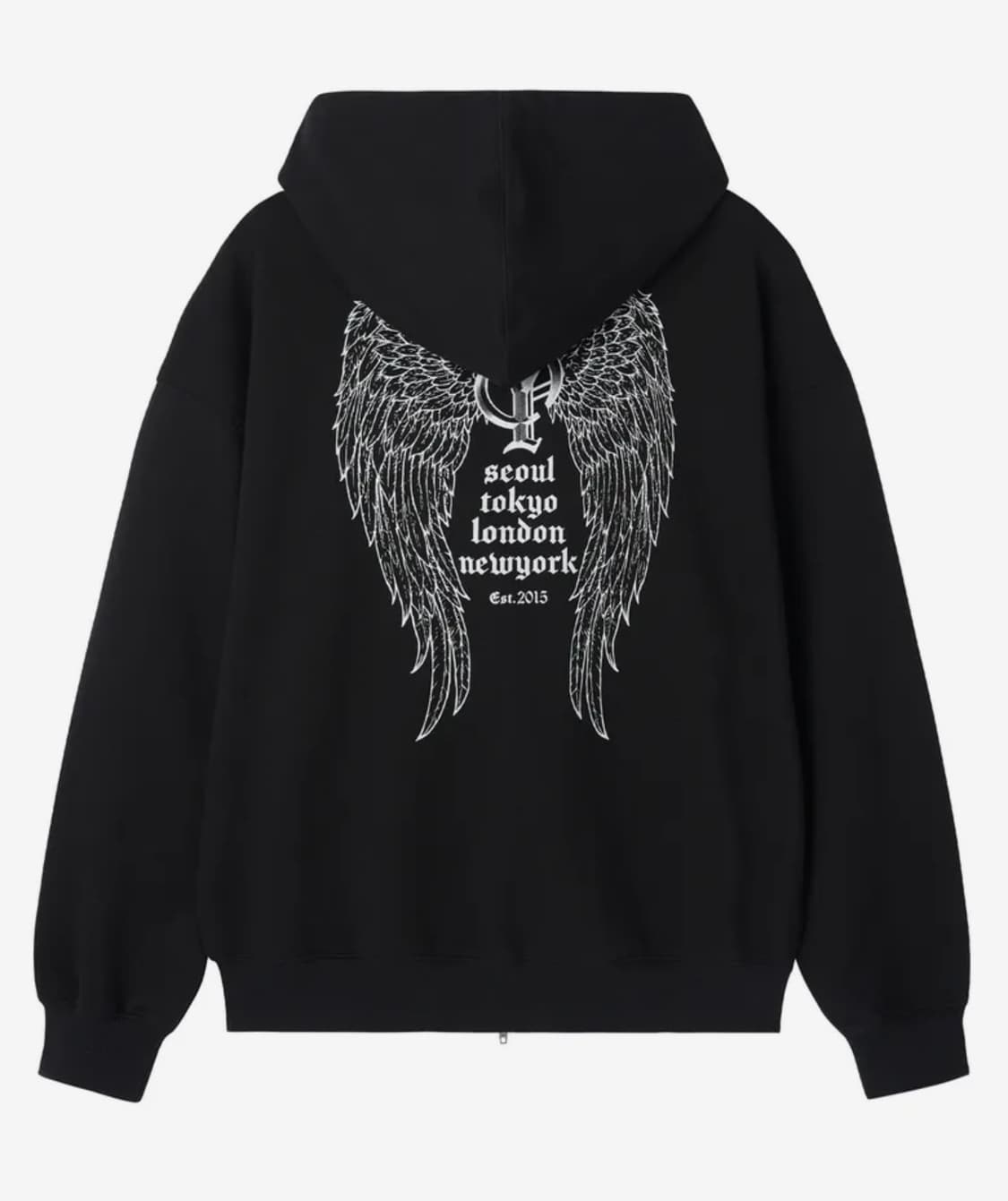 (택O) 오와이 OY 홀리 윙즈 후드집업 (블랙) (m) 상품이미지1