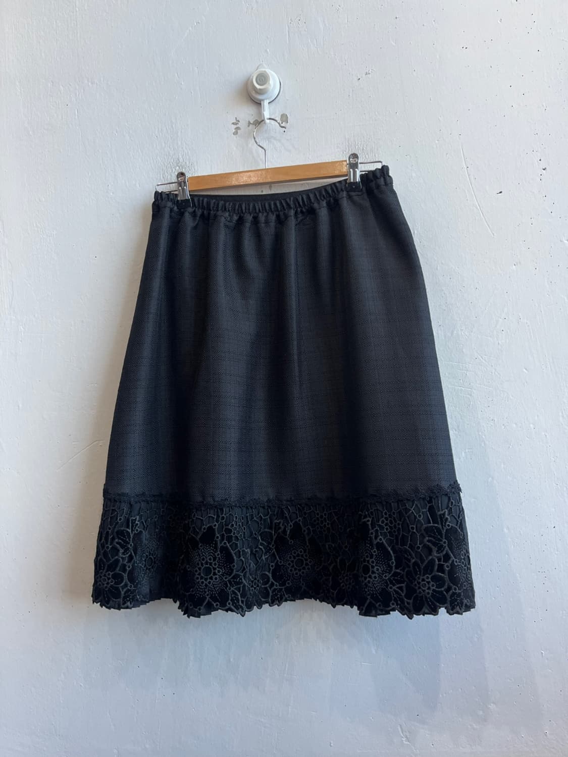 액시즈팜 레이스 스커트 치마 블랙 상품이미지3