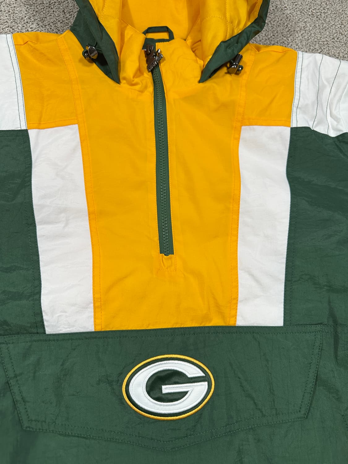 90s 스타터 그린베이 패커스 아노락 풀오버 자켓 L 상품이미지2