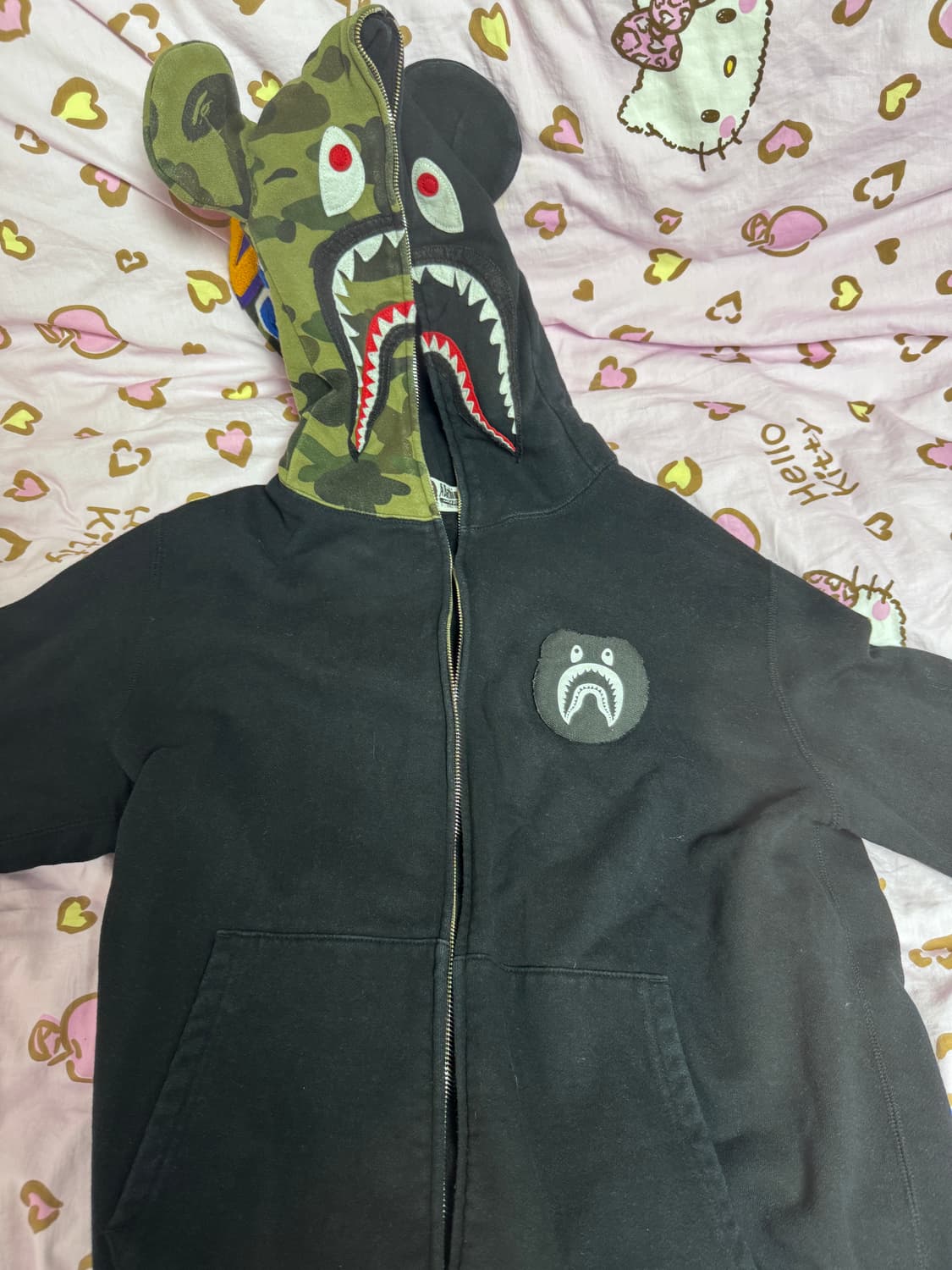 베이프 메디콤토이 베어브릭 후드집업 XXL 상품이미지2