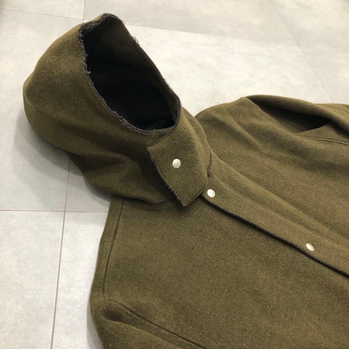 아페쎄 apc 울100 프랑스 밀리터리 후드 코트 S 상품이미지2