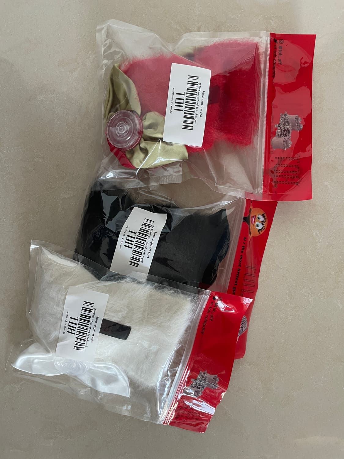 새상품 TOH 티오에이치 코사지 헤어밴드 세트 상품이미지2