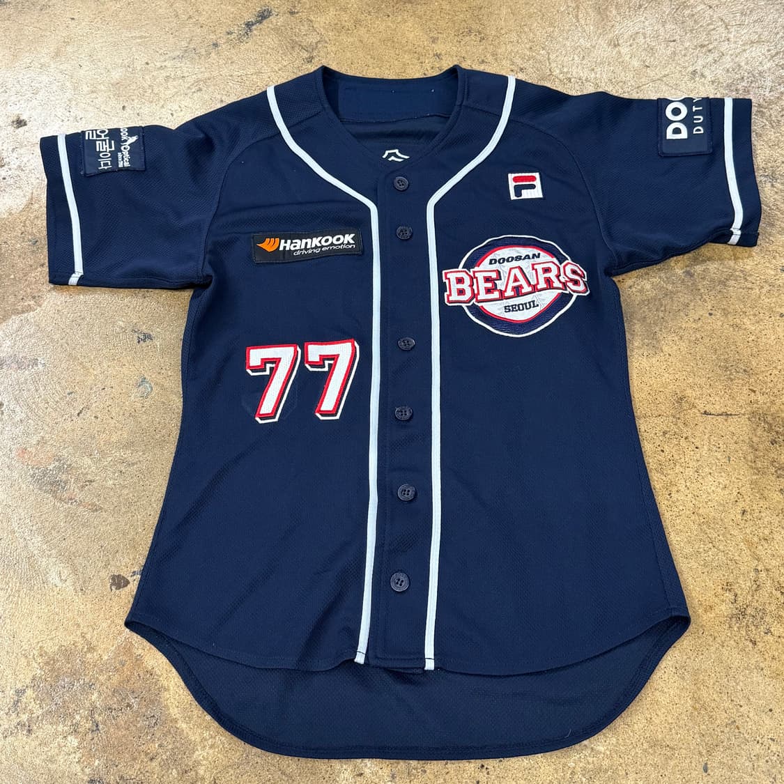FILA 두산베어스 어웨이 유니폼 77 이승엽 마킹 b10 상품이미지2