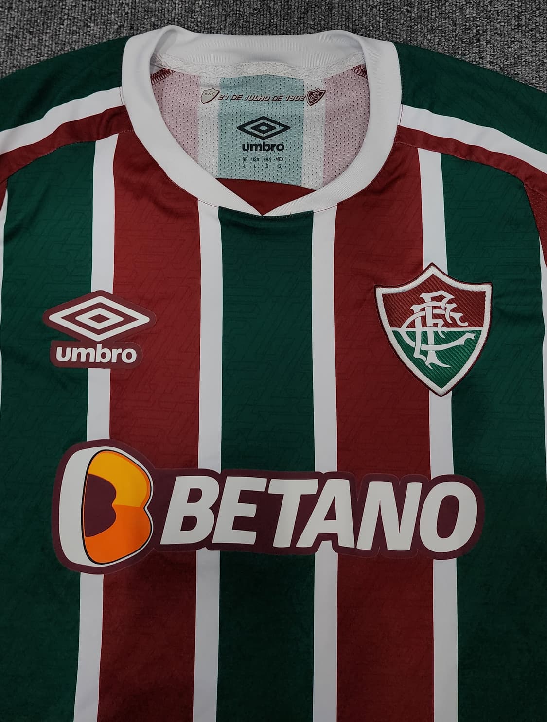 엄브로 22-23 플루미넨시 FC 홈 유니폼 축구 반팔져지 USA L 상품이미지3