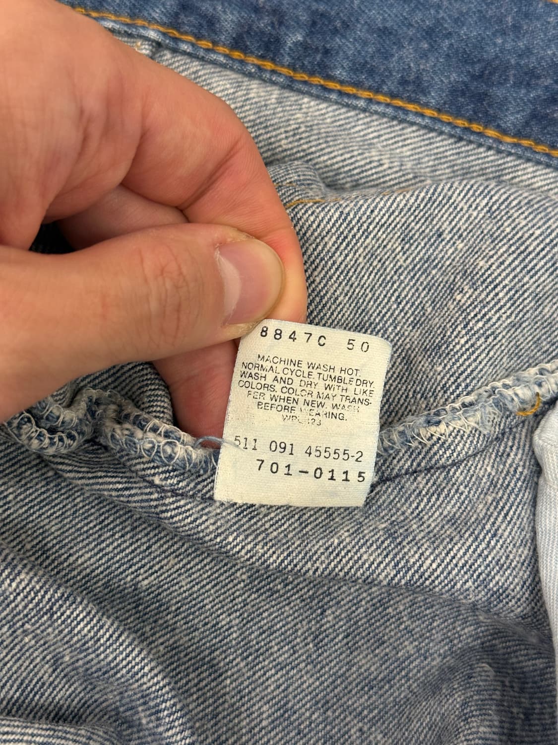 90s USA Levi’s 701 Straight Denim Pants 상품이미지9