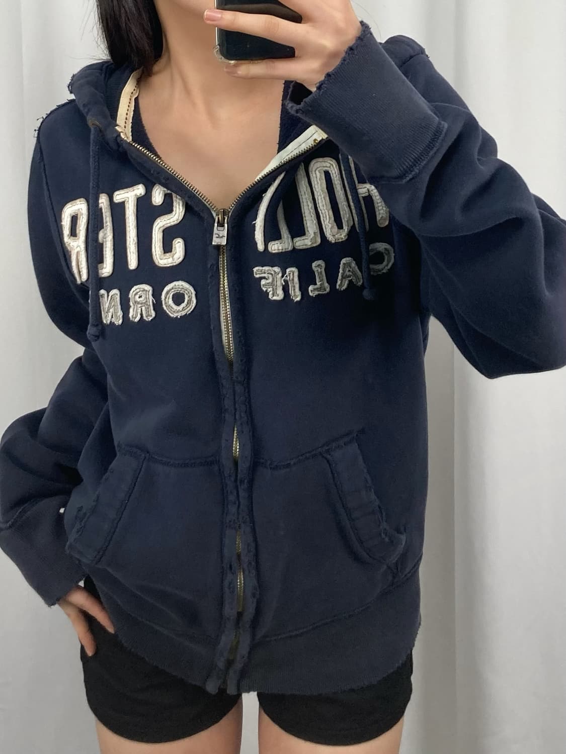 홀리스터 네이비 후드집업 상품이미지1