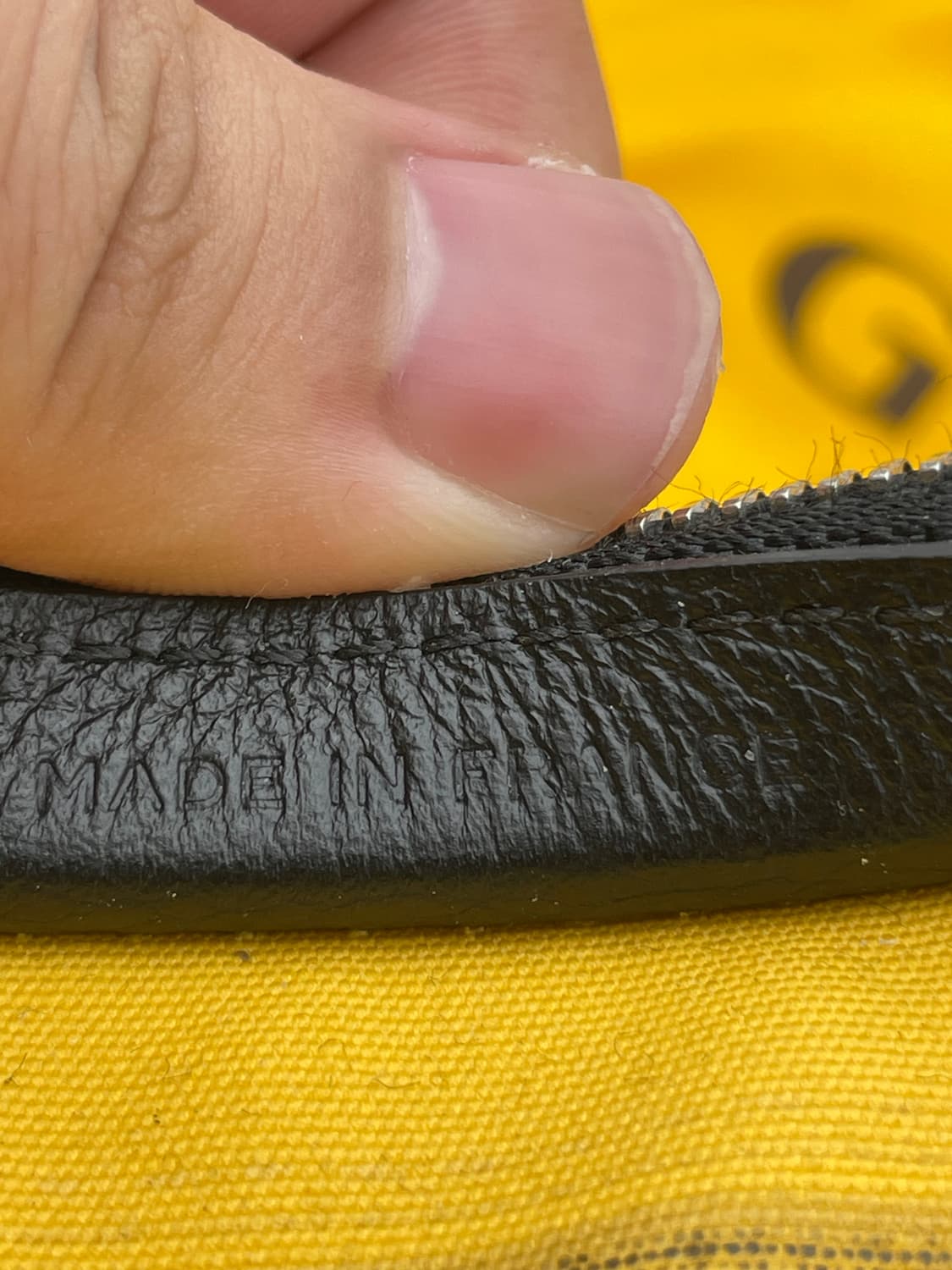 [ 새상품급 / 키링포함 ] 고야드 쥬방스 토일렛백 MM 클러치백 블랙 상품이미지10