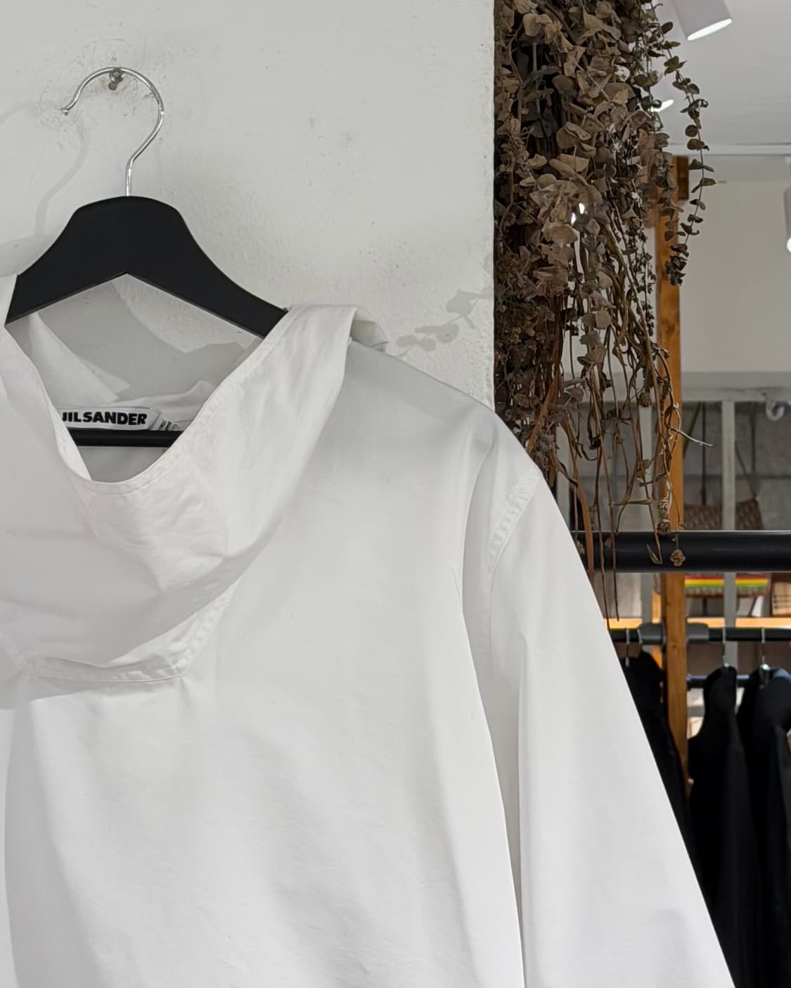 질샌더 화이트 하이넥 후드 자켓 상품이미지3