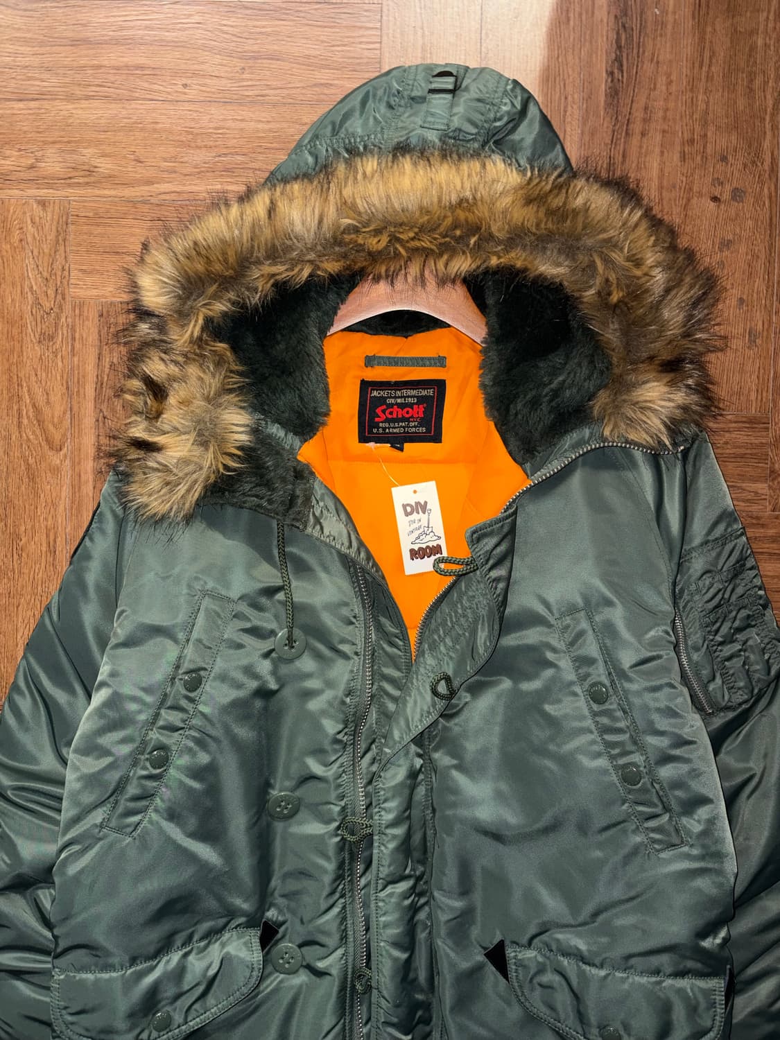 쇼트 밀리터리 N-3B 야상패딩 상품이미지3