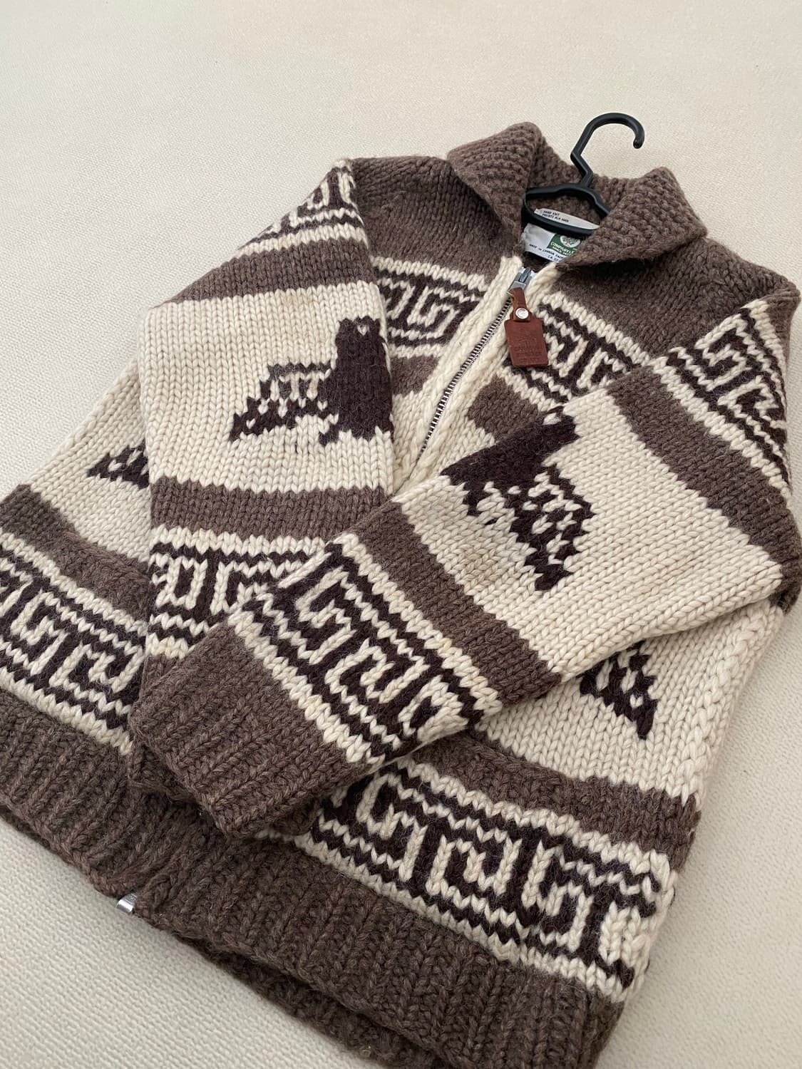 캐나디안 스웨터 컴퍼니 울 코위찬 집업 스웨터 상품이미지10