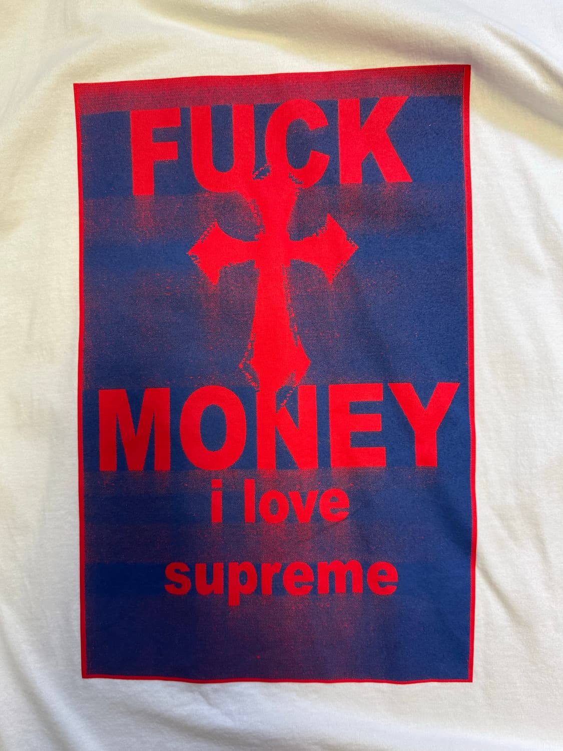 슈프림 fuck money 티셔츠 2XL 상품이미지3
