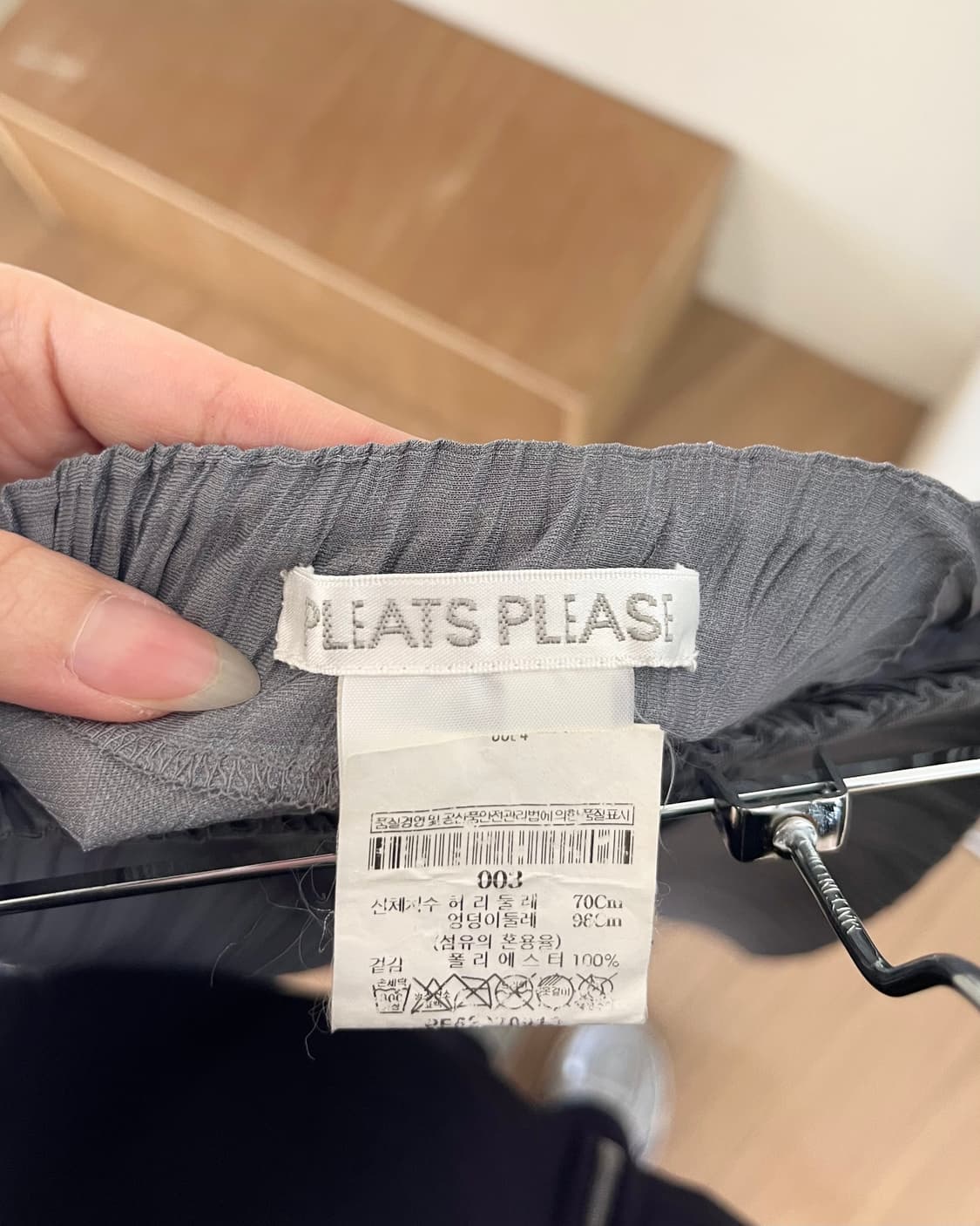 플리츠 플리즈 그레이 비대칭 플리츠 스커트 상품이미지7