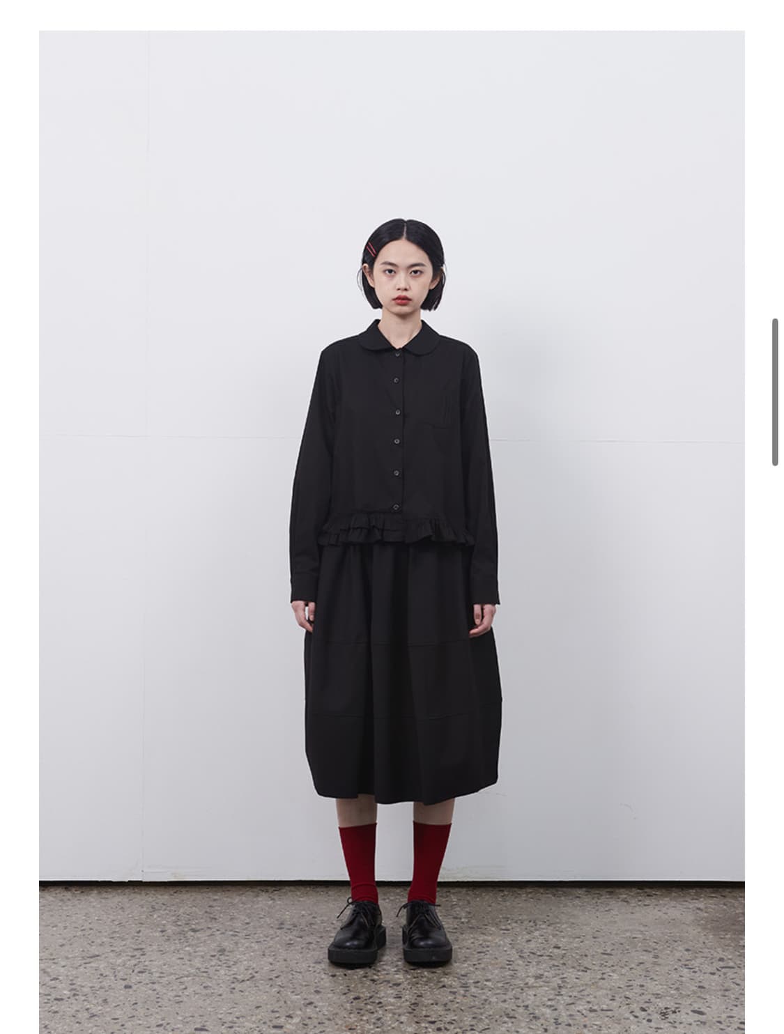 오헤시오 BALLOON BANDING MIDI SKIRT 상품이미지1