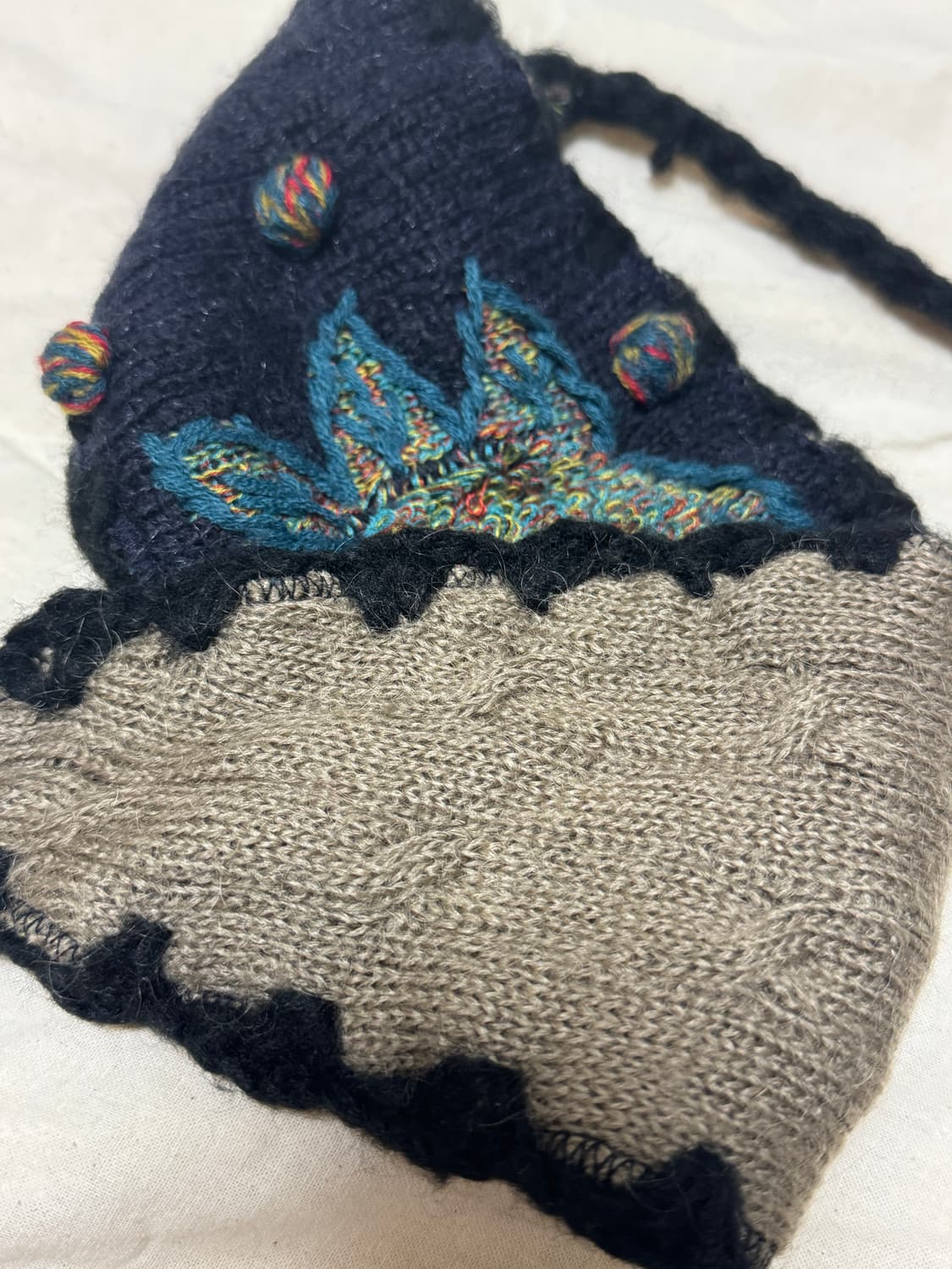 🫐 울 핸드메이드 투톤 귀마개 상품이미지2