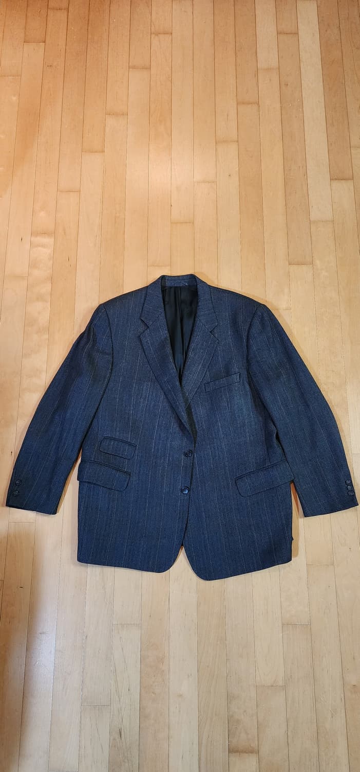 버버리 진그레이 헤링본 모직자켓 3XL(하자) 상품이미지4