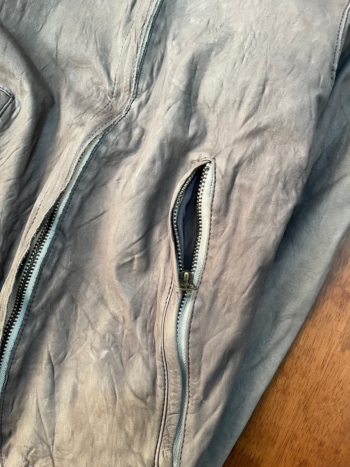 Sisii 싱글 지퍼 라이더 가죽 자켓 상품이미지7