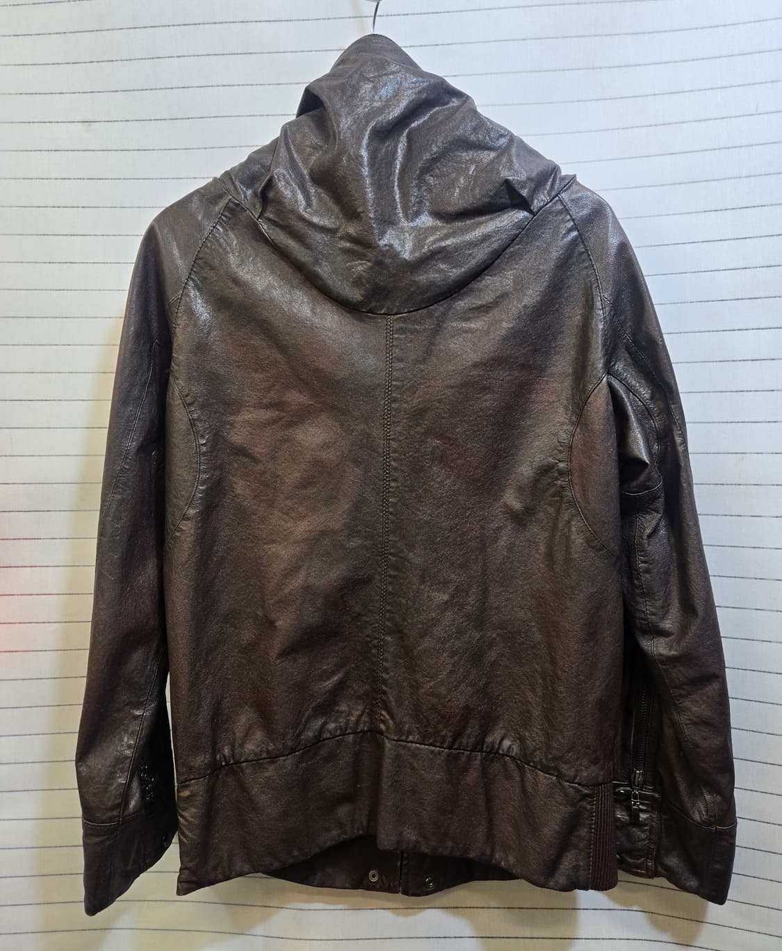 도호 양가죽 브라운 자켓 상품이미지9