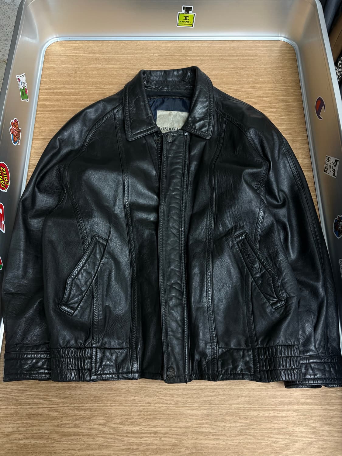 런던포그 양가죽 래더자켓 상품이미지1