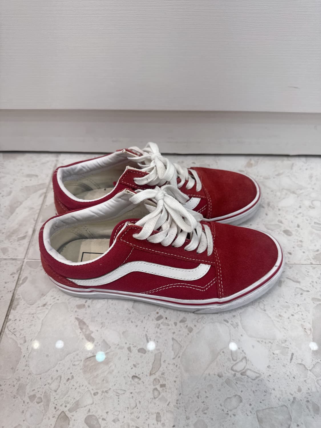 반스 올드스쿨 스웨이드 레드 235 상품이미지3