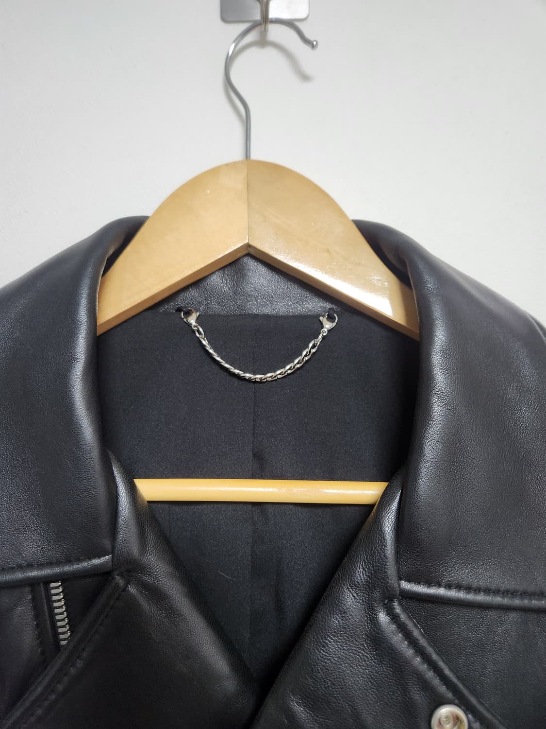 이탈리안레더 블랙 라이더 자켓  XL - J32 상품이미지4