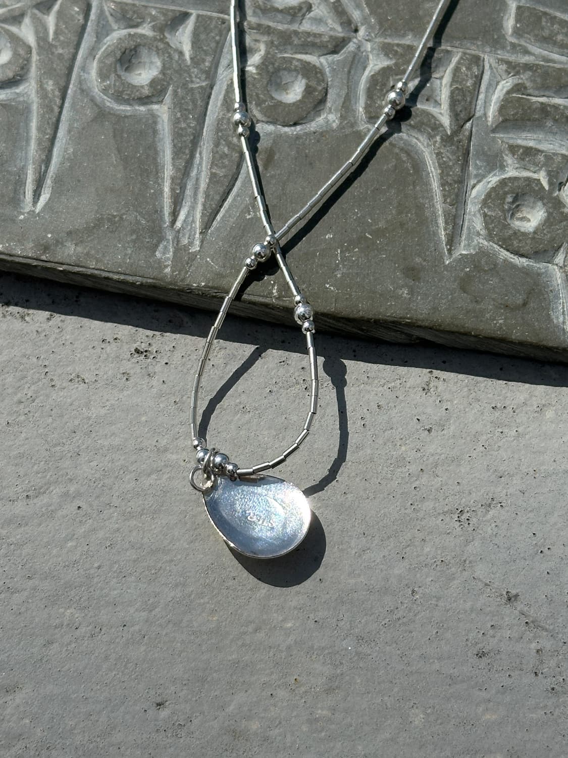 Vintage Opal 925silver necklace💎 상품이미지3