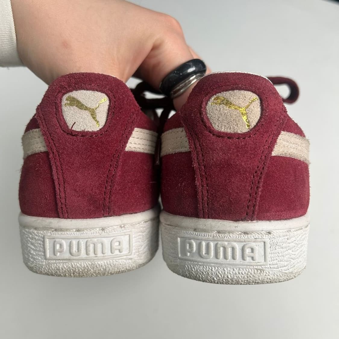 PUMA 스웨이드 클래식 스니커즈 버건디 250 상품이미지6