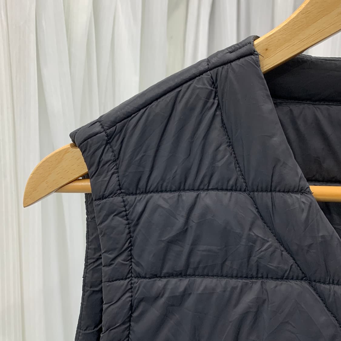 일본 빈티지 Navy 빅포켓 경량 패딩 베스트 1731 상품이미지2