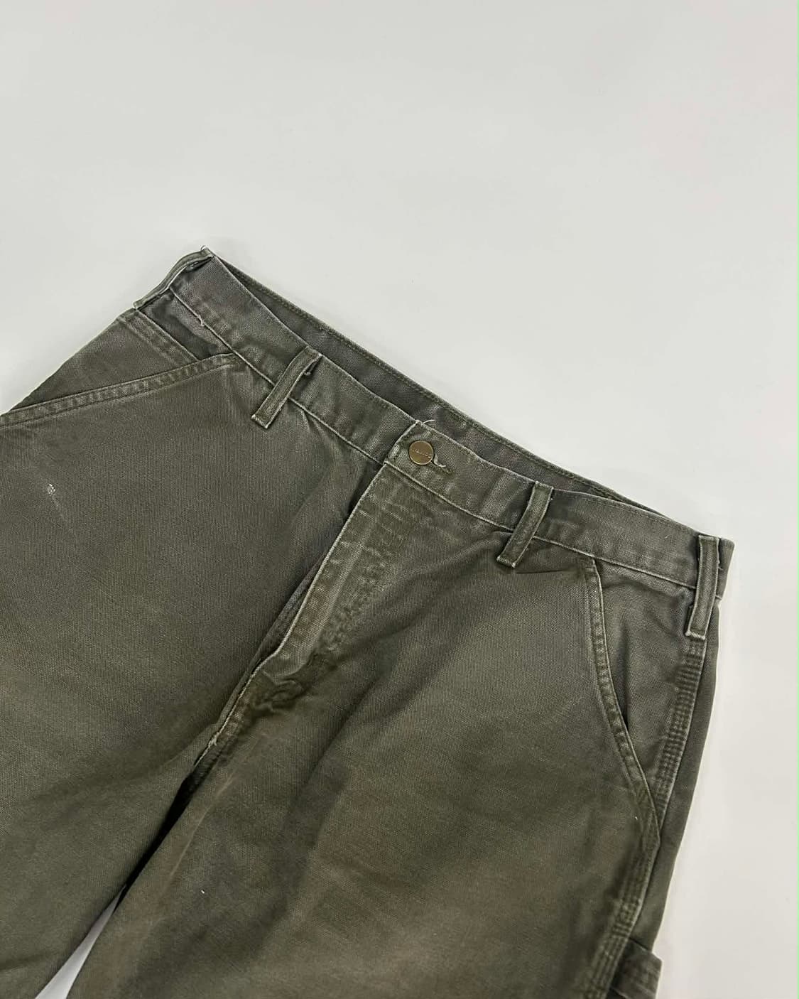 [34x30] 칼하트 덩가리 B11 카키 워크 팬츠 상품이미지3