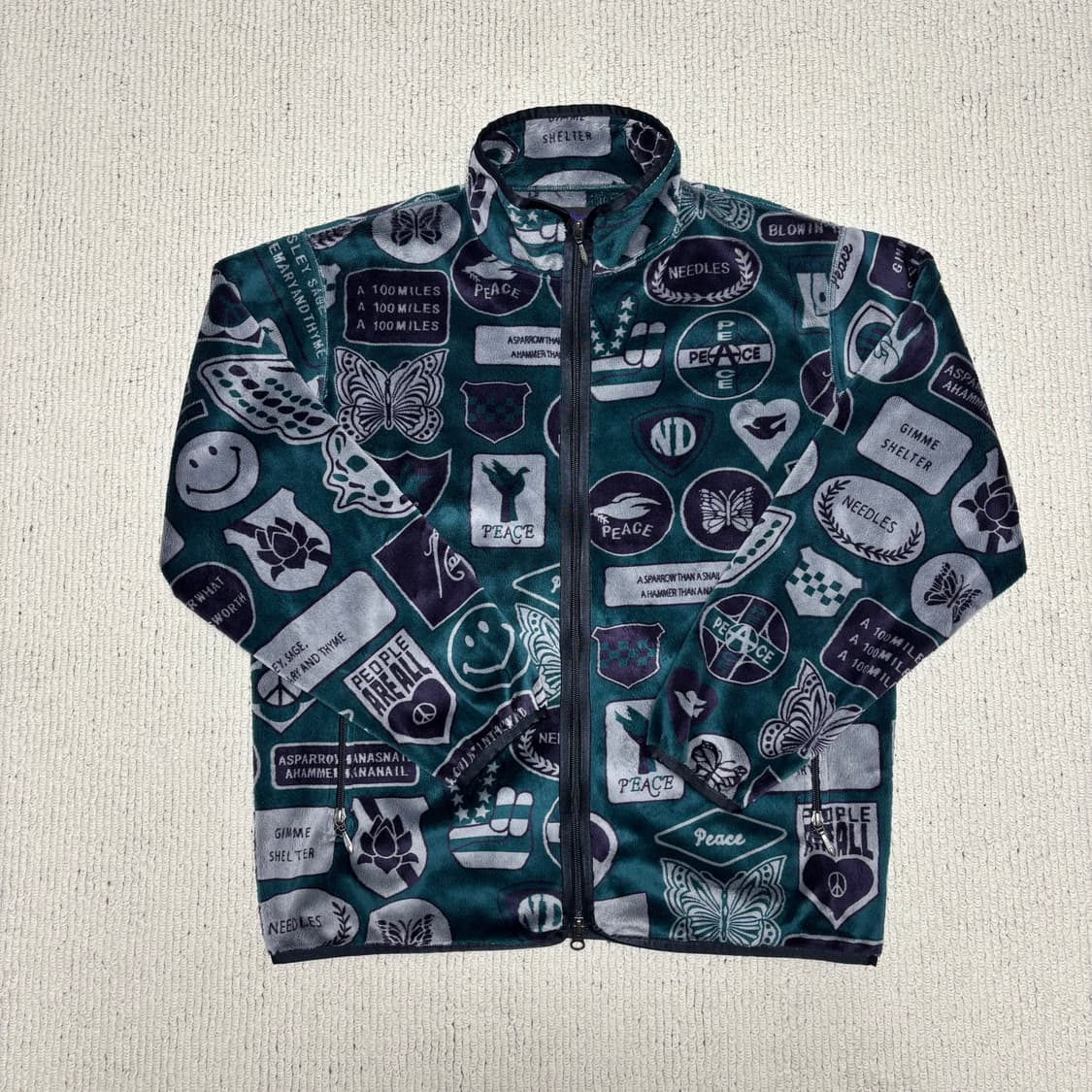 Needles 니들스 니들즈 패치워크 파이핑 후리스 자켓 상품이미지5