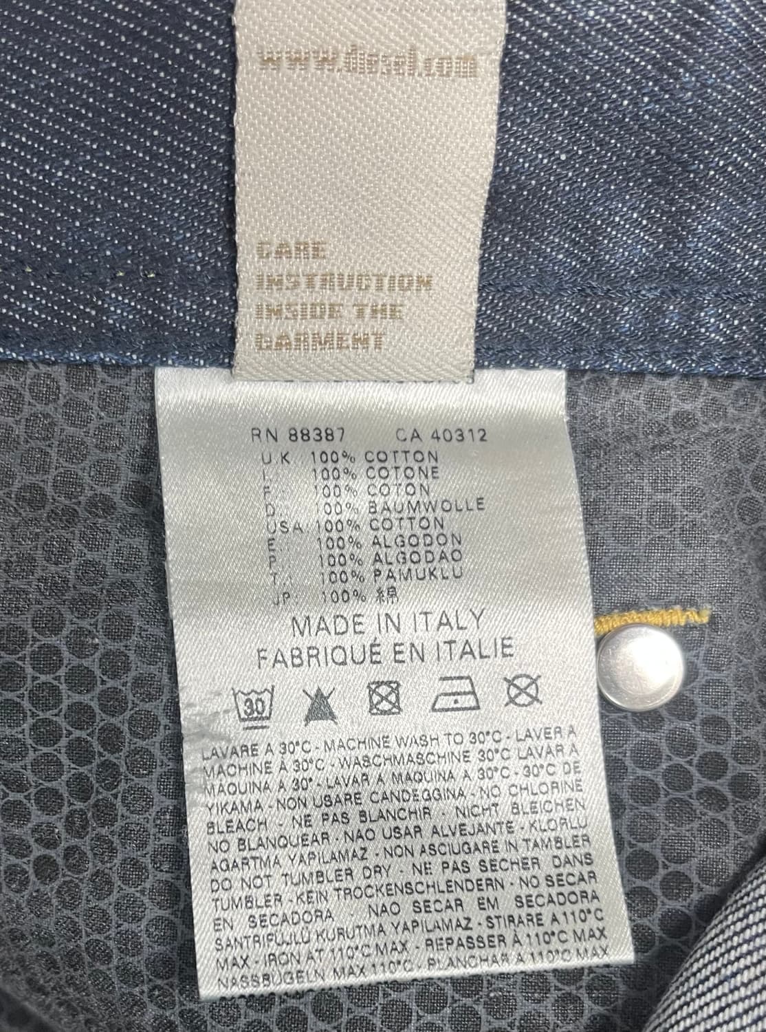 디젤 X 아디다스 콜라보 데님 빅사이즈 상품이미지10