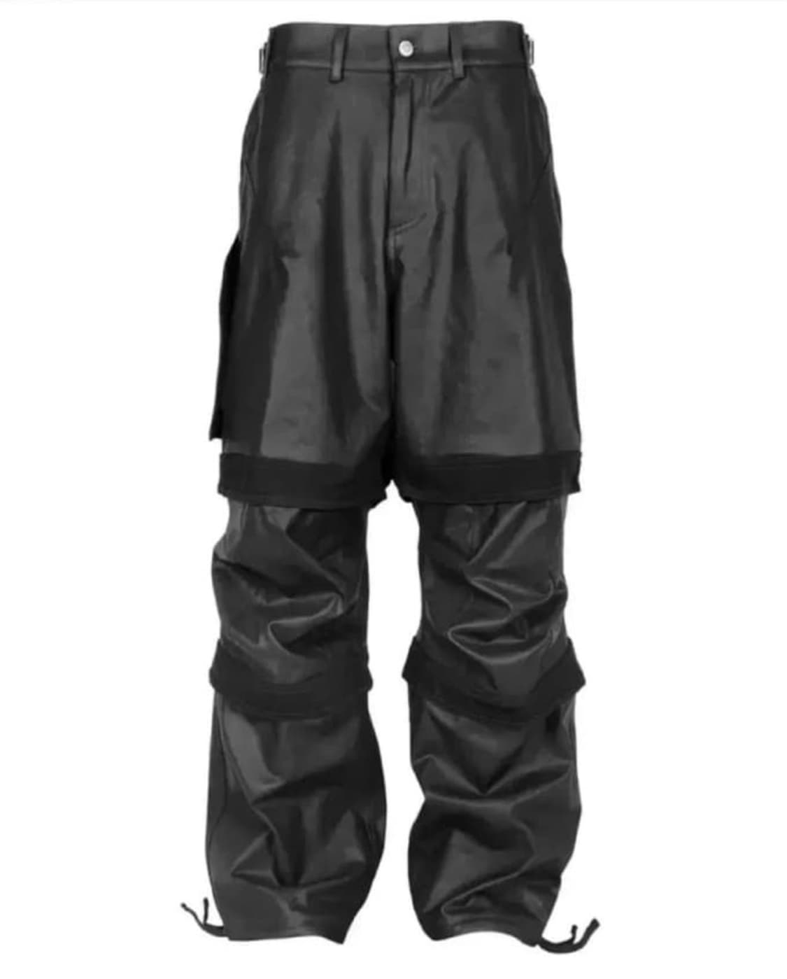 구매 2) 파프롬왓 파 레이어드 워크 팬츠 블랙 상품이미지1